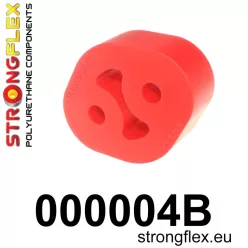 000004B: Exhaust mount hanger 36mm 10mm Red