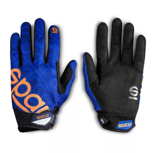 Sparco Meca-3 mechanic gloves, blue/orange, size S