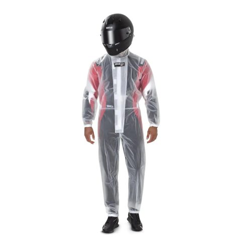 Sparco T-1 EVO Adult Kart Rain Suit S (Clear)