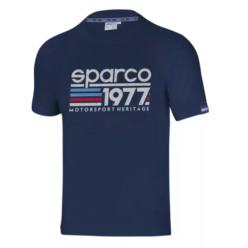 Sparco Heritage 1977 men's T-shirt blue marine "M" size