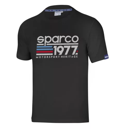 Sparco Heritage 1977 men's T-shirt black "XL" size