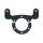 Sparco Racing Steering Wheel Dual Push Button Kit – Black Anodized Bracket – 015NE982