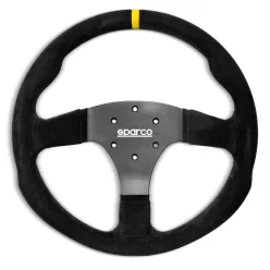   Sparco R330 Racing Steering Wheel (Flat Design) – Leather or Suede - 015R330CLO / 015R330CSO