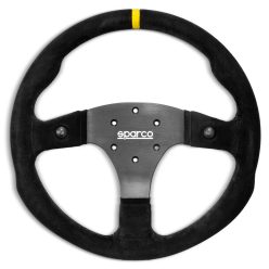   Sparco R350B Racing Steering Wheel (Flat Design, IP68 Buttons) - 015R350PSO