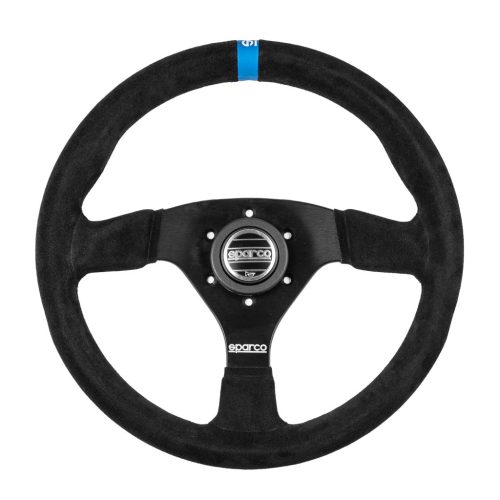 Sparco R383 Logo Racing Steering Wheel (Special Grip Design) - 015R383PSNLOGO