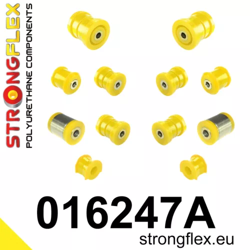 016247A: Rear suspension bush kit SPORT 21mm Yellow