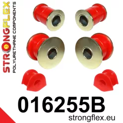   016255B: Front suspension bush kit 15mm 011811 011809 - 47mm Black