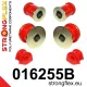 016255B: Front suspension bush kit 15mm 011811 011809 - 47mm Black