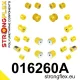 016260A: Full suspension polyurethane bush kit SPORT 22mm 21mm 011703 - 46mm Black