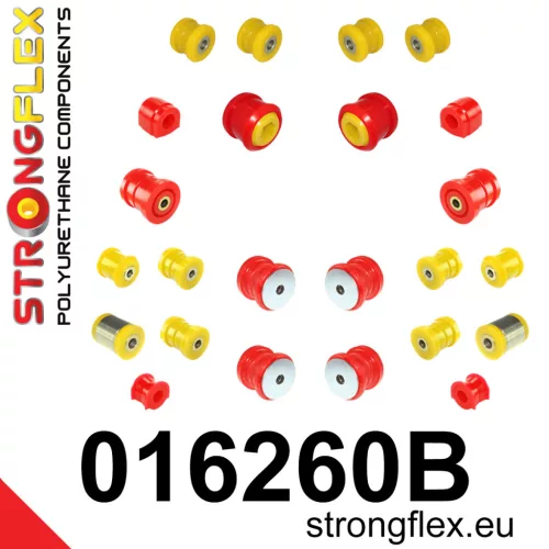 016260B: Full suspension polyurethane bush kit Custom 21mm 011703 - 46mm Black