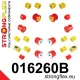 016260B: Full suspension polyurethane bush kit 22mm 21mm 011703 - 46mm Black