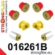 016261B: Front suspension bush kit 22mm Black