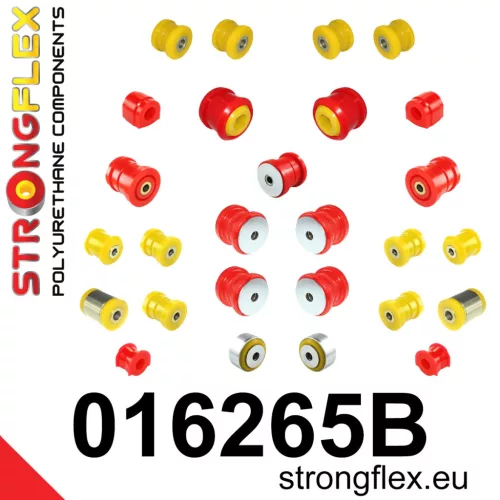 016265B: Full suspension polyurethane bush kit 22mm Custom 011703 - 46mm Red