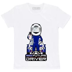   Sparco Future Driver kids T-shirt white – 017013BI "4 year"