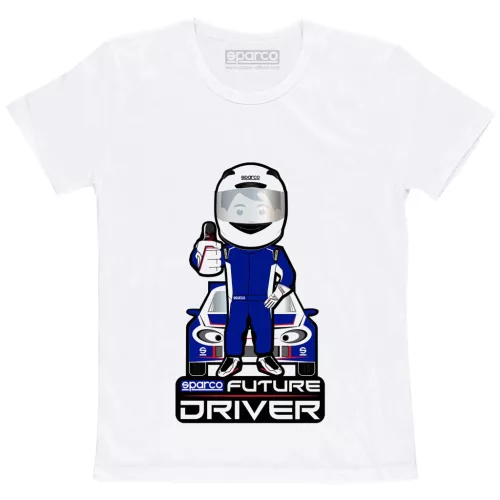 Sparco Future Driver kids T-shirt white – 017013BI "4 year"