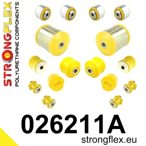 026211A: Front suspension bush kit SPORT 25mm Yellow