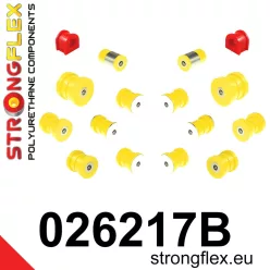 026217B: Rear suspension bush kit 12mm 221445 Red