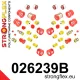 026239B: Full suspension bush kit 25mm 20mm 221758 Red