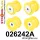 026242A: Front subframe bush kit SPORT Yellow