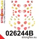 026244B: Full suspension polyurethane bush kit 25mm 18mm Red