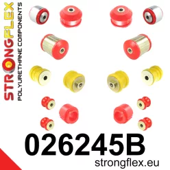 026245B: Front suspension bush kit 25mm Red