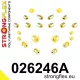 026246A: Rear suspension bush kit SPORT Custom Yellow