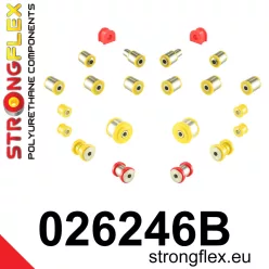 026246B: Rear suspension bush kit 18mm Black