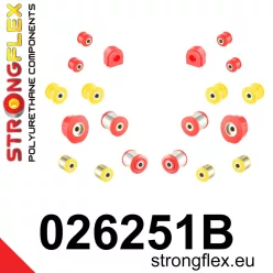 026251B: Rear suspension bush kit 18,5mm Red