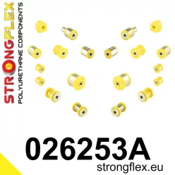 026253A: Rear suspension bush kit SPORT 16mm Yellow