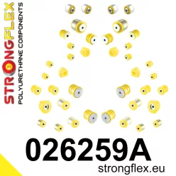   026259A: Full suspension polyurethane bush kit SPORT 25mm 18,5mm 021973 - 75mm Yellow