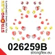 026259B: Full suspension polyurethane bush kit 29mm 20,5mm 021974 - 65mm Red