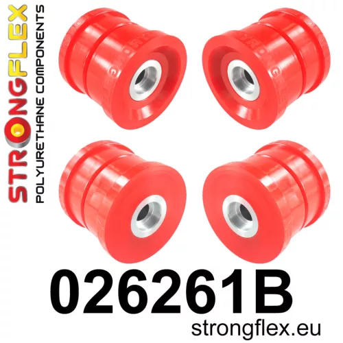 026261B: Rear subframe bush kit Red