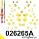 026265A: Full suspension polyurethane bush kit SPORT 29mm 18mm 021974 - 65mm Yellow