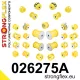 026275A: Full suspension polyurethane bush kit SPORT 24mm 20,5mm 221949 221942 - 60mm Yellow