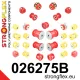 026275B: Full suspension polyurethane bush kit 25mm 18,5mm 221949 221942 - 60mm Black