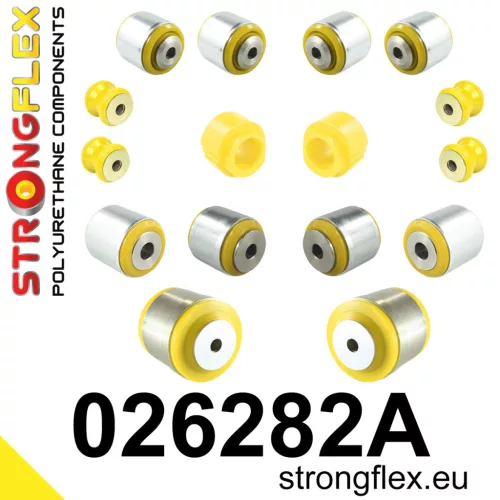 026282A: Front suspension bush kit SPORT 27mm Yellow