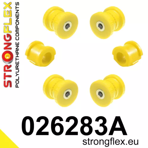 026283A: Front suspension bush kit SPORT 25mm Yellow