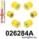 026284A: Rear suspension bush kit SPORT Black