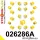026286A: Full suspension polyurethane bush kit SPORT 25mm M10 M12 Yellow