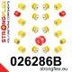026286B: Full suspension polyurethane bush kit 25mm M10 M10 Red