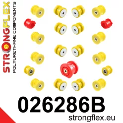   026286B: Full suspension polyurethane bush kit 20mm M10 M10 Black