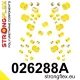 026288A: Full suspension bush kit SPORT 27mm 19mm 2 x 021770 Yellow