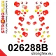 026288B: Full suspension bush kit 27mm 18mm 2 x 021770 Red