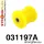 031197A: Rear lower trailing arm - front bush SPORT 10mm Yellow