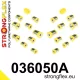 036050A: Rear suspension bush kit SPORT 15mm Yellow