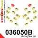036050B: Rear suspension bush kit 14mm Black