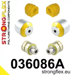 036086A: Front suspension bush kit SPORT 21mm Black