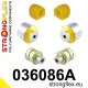 036086A: Front suspension bush kit SPORT 22mm Yellow