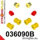 036090B: Rear suspension bush kit 14mm Red