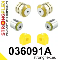 036091A: Front suspension bush kit SPORT 031851 24,5mm Black